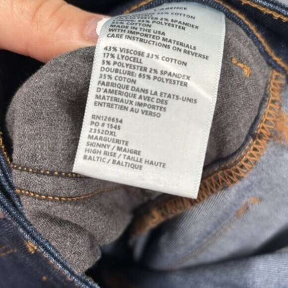 NWOT- L'AGENCE Marguerite skinny Jean In Baltic - Picture 10 of 11